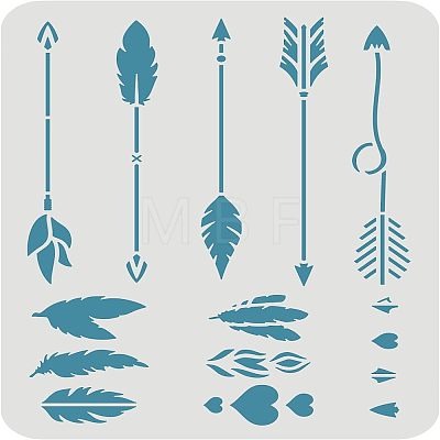 Plastic Reusable Drawing Painting Stencils Templates DIY-WH0202-368-1