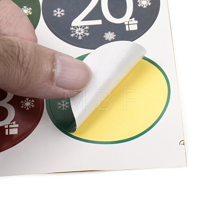 Christmas Advent Calendar Stickers DIY-L050-A06-1