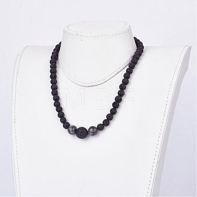 Natural Gemstone Beaded Necklaces & Stretch Bracelets Jewelry Sets SJEW-JS00918-1