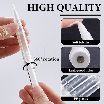 60Pcs Transparent PP Twist Pens MRMJ-AR0001-31-1