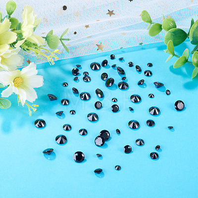 60Pcs 3 Styles Cubic Zirconia Charms ZIRC-TAD0001-01A-1