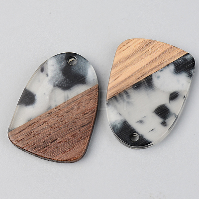 Resin & Walnut Wood Pendants RESI-S389-042A-A02-1