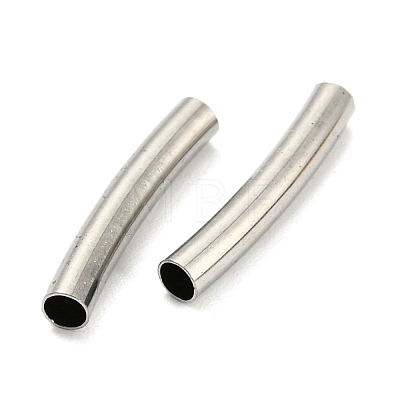 Non-Tarnish 304 Stainless Steel Tube Beads STAS-B047-27B-P-1