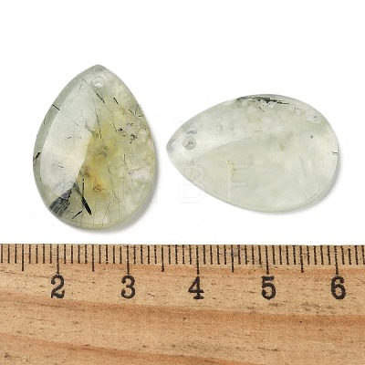 Natural Prehnite Pendants G-Z071-03C-1