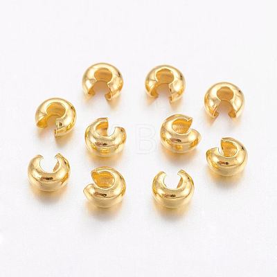 Brass Crimp Beads Covers LS-X-KK-H289-NFG-NF-1