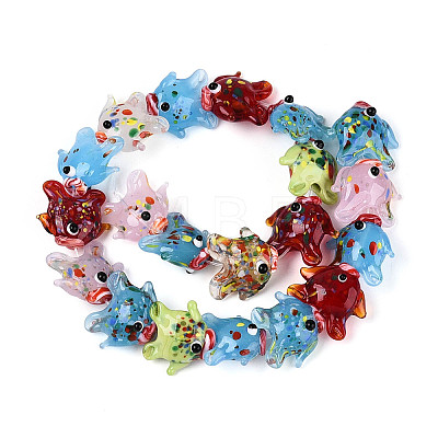 Handmade Lampwork Beads Strands LAMP-N036-22A-1