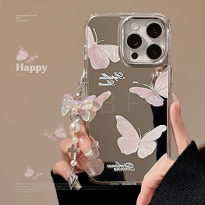 Ins mirror Butterfly Cartoon Shell TPU Plastic Mobile Phone Cover PW-WGD834D-05-1