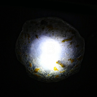 Dyed & Heatsd Natural Agate Slice USB Night Light Decoration G-Q170-10B-1