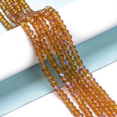Electroplate Glass Beads Strands EGLA-A034-T6mm-L01-1