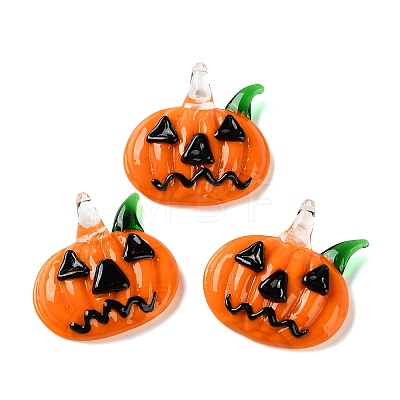 Halloween Handmade Lampwork Pendants LA-CBADA4A-01-1