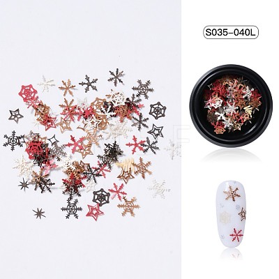 Christmas Theme Paper Nail Decals Art Patch MRMJ-S035-040L-1