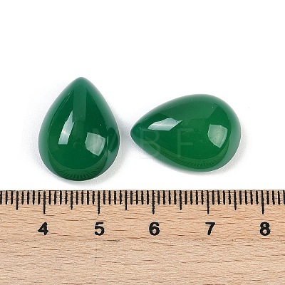 Natural Green Onyx Agate(Dyed & Heated) Cabochons G-H094-01A-04A-1