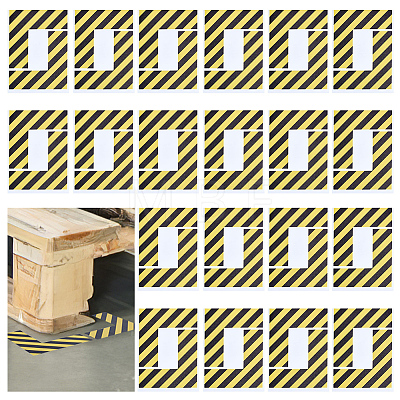 50Pcs PVC Self-Adhesive Safety Labels DIY-OC0016-18-1