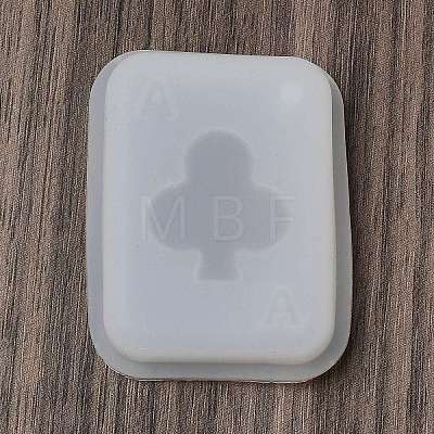 Playing Card Theme DIY Pendant Silicone Molds DIY-G109-03D-1
