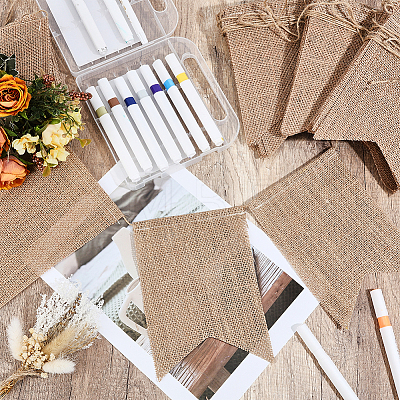 Jute Hanging Banners DIY-WH0890-28-1