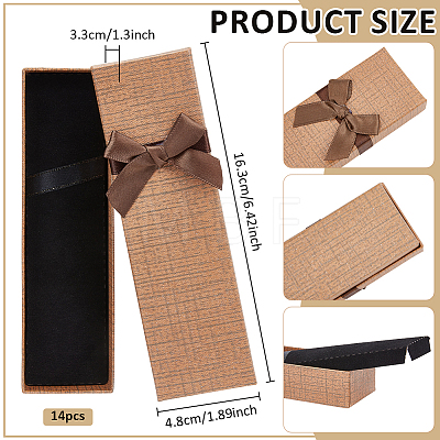 Cardboard Pen Package Boxes CON-WH0001-90B-1