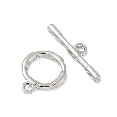 Brass Toggle Clasps KK-CBAFC6C-07D-P-1