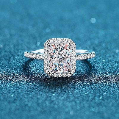 925 Sterling Silver Micro Pave Cubic Zirconia Finger Rings for Women WG8E258-14-1