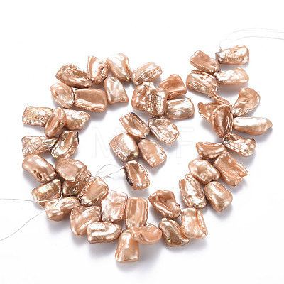 Natural Keshi Pearl Beads Strands PEAR-S021-206-1