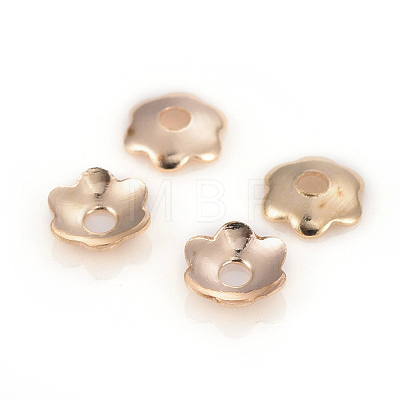 6-Petal Iron Bead Caps IFIN-F152-02LG-1