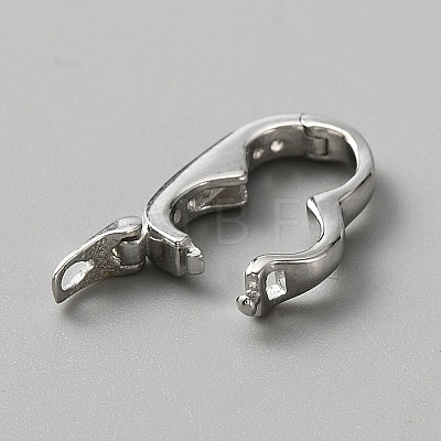 925 Sterling Silver with Clear Cubic Zirconia Twister Clasp FIND-WH0126-76P-1