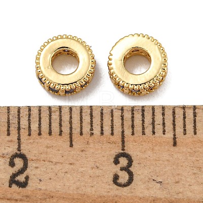 Rack Plating Brass Micro Pave Cubic Zirconia Beads KK-U030-30G-06-1