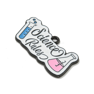 Chemistry Science Theme Alloy Enamel Pendants ENAM-I060-14A-1