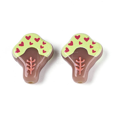 Printed Opaque Resin Beads RESI-N043-20A-1