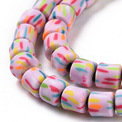Handmade Polyester Clay Beads Strand CLAY-P001-01C-1