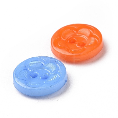Acrylic Sewing Buttons for Clothes Design X-BUTT-E083-F-M-1