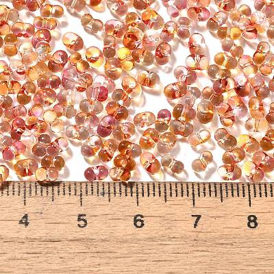 Transparent Baking Paint Glass Seed Beads SEED-A033-06A-16-1