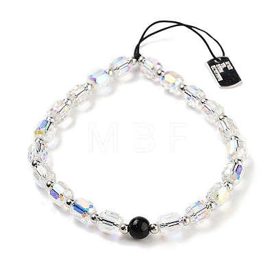 Stainless Steel & Glass Beads Mobile Straps AJEW-H153-05P-1