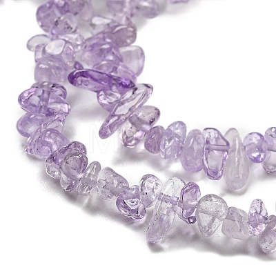 Natural Amethyst Beads Strands G-G0003-B45-1