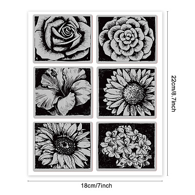 Rubber Clear Stamps DIY-WH0251-013-1