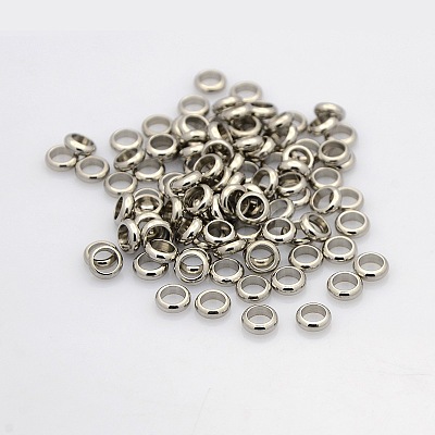 Ring 304 Stainless Steel Spacer Beads STAS-N020-11-6mm-1