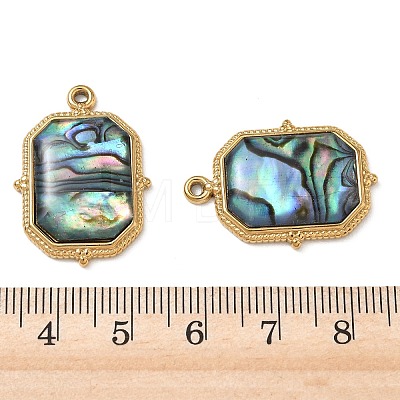 Natural Paua Shell Pendants STAS-G397-10G-02-1