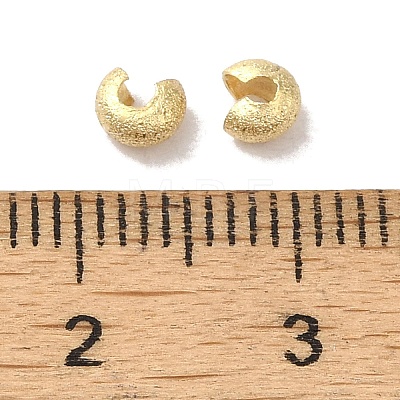 Brass Crimp Beads Covers FIND-Z039-07A-G-1