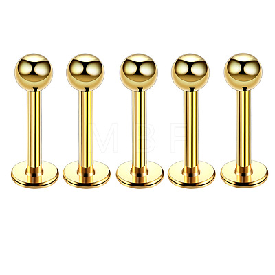 304 Stainless Steel Round Internally Threaded Labrets for Women Men WG9B6EB-07-1