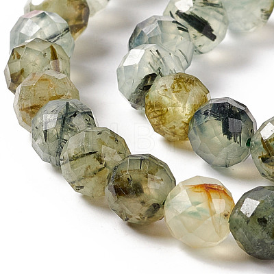Natural Prehnite Beads Strands G-F717-11B-1