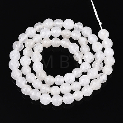 Dyed Natural White Jade Beads Strands X-G-T139-6mm-60-26-1