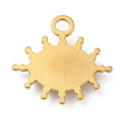 Real 18K Gold Plated 304 Stainless Steel Pendants STAS-A084-19G-03-1