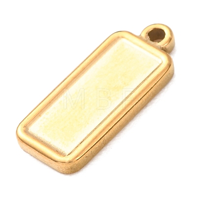 304 Stainless Steel Pendant Cabochon Settings STAS-Z204-04G-10-1