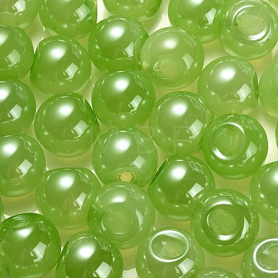 Opaque Acrylic Beads OACR-G012-03G-1