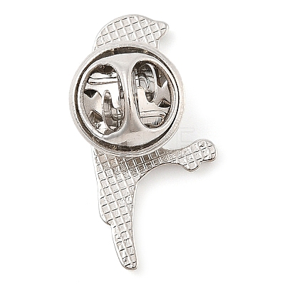 Bird Platinum Alloy Enamel Brooches JEWB-I035-08P-04-1