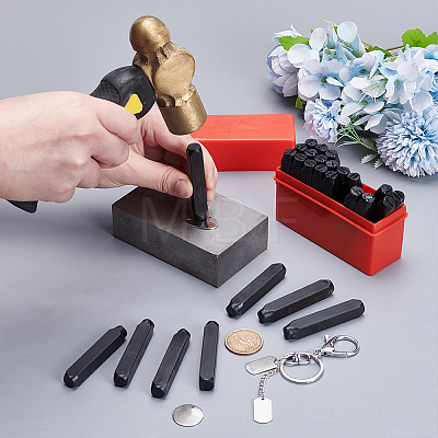 27Pcs Carbon Steel Stamps DIY-WH0740-11B-1