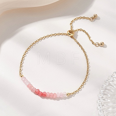 Adjustable 304 Stainless Steel Cable Chain Slider Bracelets BJEW-JB13089-1