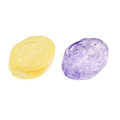 Transparent Handmade Lampwork Beads LA-CBA3B34-02-1