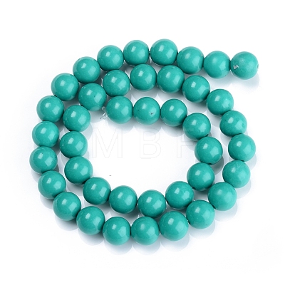 Dyed Natural Mashan Jade Beads Strands DJDA-E266-10mm-01-1