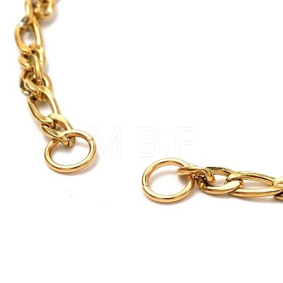 304 Stainless Steel Figaro Chains Bracelet Making AJEW-JB01075-1