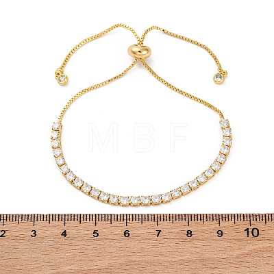 Adjustable Brass Micro Pave Cubic Zirconia Bracelets BJEW-G588-01G-1